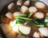 かぶらと鷄団子の煮物☆作り方3写真