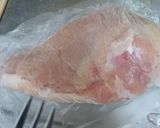 お肉ゴロゴロ鶏胸でビーフシチュー作り方1写真
