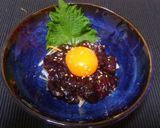 クジラ肉のユッケ風作り方4写真
