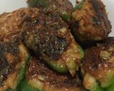 男1人暮らし ピーマンの肉詰め 味噌味作り方6写真