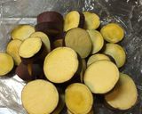 サツマイモとごぼうのメープル醤油がけ作り方1写真