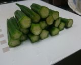 圧力鍋でバミヤ〜牛すじとオクラのトマト煮作り方1写真