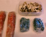 サーモンとほうれん草のクリームパスタ作り方1写真