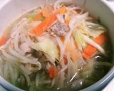 野菜餡掛け塩→辛味噌ラーメン(袋麺)作り方5写真