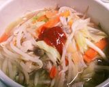 野菜餡掛け塩→辛味噌ラーメン(袋麺)作り方6写真
