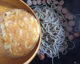 牛乳・生クリーム不使用！そばカルボナーラ作り方1写真