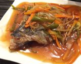 簡単で美味♡白身魚のたっぷり野菜餡掛け作り方8写真