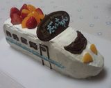 新幹線の誕生日ケーキ作り方1写真