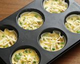 餃子の皮でグリンピースキッシュ作り方4写真