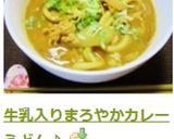 牛乳入りまろやかカレーうどん♪作り方7写真