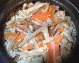 鷄と牛蒡の炊き込みご飯作り方4写真