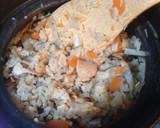 鷄と牛蒡の炊き込みご飯作り方5写真