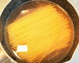 小鍋で二人前茹でられる♪水漬けパスタ作り方5写真