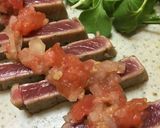 マグロの炙り フレッシュトマトソース作り方14写真