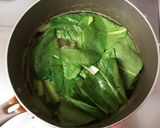 小松菜と魚の厚揚げの煮物作り方3写真