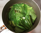 小松菜と魚の厚揚げの煮物作り方3写真