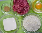 簡単！豆腐ハンバーグ（クワイ入り）作り方1写真