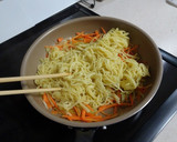 セロリともやしの中華焼きそば作り方7写真