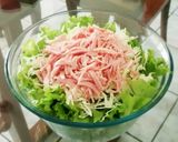 ハニーマスタードドレッシングのハムサラダ作り方3写真