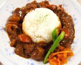 根菜たっぷり☆味噌で和風ポークカレー作り方7写真