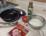 時短！鉄フライパンでトマト炊き込みご飯作り方1写真