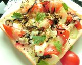 紫蘇香る❀トマトとセロリの和トースト作り方6写真