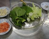 ベジ♪チンゲン菜と桜えびのガーリック風味作り方1写真