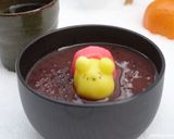 白玉粉で可愛い♪ぷーさんおしるこ♪レンジ作り方6写真