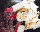 すぐ！材料３つ牛肉と焼き豆腐のすき焼き風作り方1写真