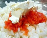 めんたいチーズおにぎり。作り方1写真
