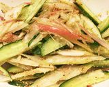 セロリと胡瓜のさっぱりサラダ♪簡単作り方1写真