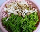 いんげん豆（大福豆）と菜の花の燻製スープ作り方3写真