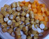 いんげん豆（大福豆）と菜の花の燻製スープ作り方4写真