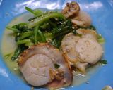 シャキシャキ小松菜とほたてのソテー作り方3写真