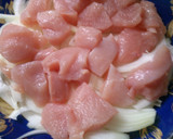 簡単！鶏むねと玉ねぎの照り焼きレンジ蒸し作り方5写真