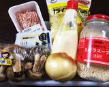 簡単*豆腐と鳥ひき肉の椎茸ハンバーグ*作り方1写真