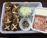 簡単*豆腐と鳥ひき肉の椎茸ハンバーグ*作り方2写真