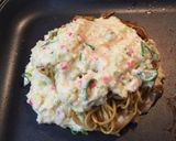 お好み焼き職人の豚玉〜モダン〜ネギ焼き作り方29写真