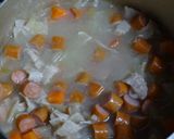 いんげん豆（大福豆）と菜の花の燻製スープ作り方7写真