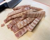 ゴーヤとベーコンの炒め。作り方2写真