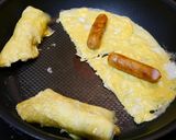 お弁当に！カリーヴルストエッグロール作り方2写真