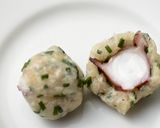 タコ入り鶏団子とカリフラワーの鍋作り方6写真