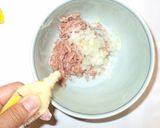 豆腐+ひき肉のハンバーグ風煮物♪ピーマン作り方4写真