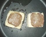 豆腐+ひき肉のハンバーグ風煮物♪ピーマン作り方8写真