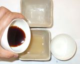 豆腐+ひき肉のハンバーグ風煮物♪ピーマン作り方9写真