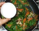 節約！あんかけ野菜炒め♪小松菜・人参・茸作り方8写真