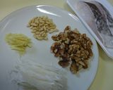漢方医お勧め薬膳！清蒸核桃鱈魚作り方1写真