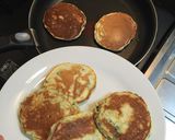 ほうれん草チーズ手づかみホットケーキ作り方6写真