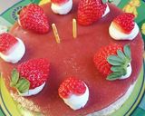 しっとりヨーグルトチーズケーキ＆苺ムース作り方16写真
