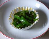 簡単お弁当のおかず　緑のおかず作り方3写真